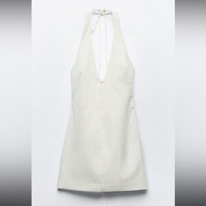 Zara Striped Halter Dress
